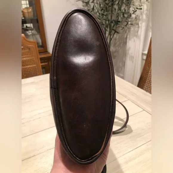 VINTAGE COACH MAHOGANY LEATHER SHOULDER SAC BUCKET BAG #9730 W/ 1-SIDED HANGTAG - Picture 6 of 15